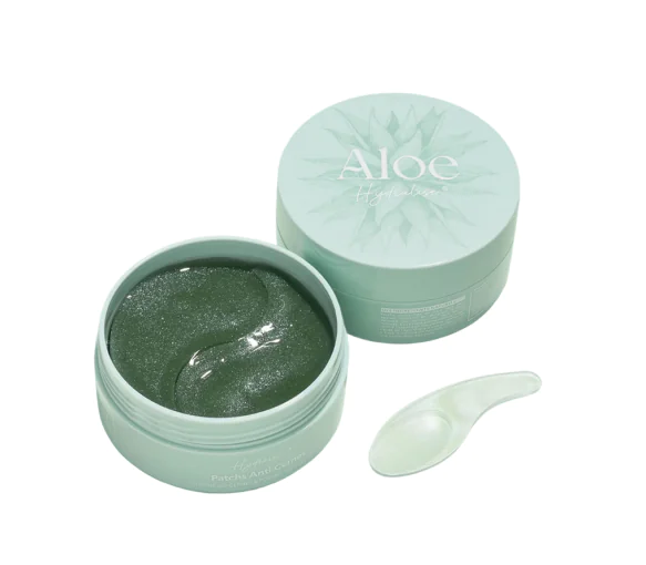 Patchs Hydrogel à l'Aloe Vera, Lutte Contre les Cernes et Rides autour des Yeux