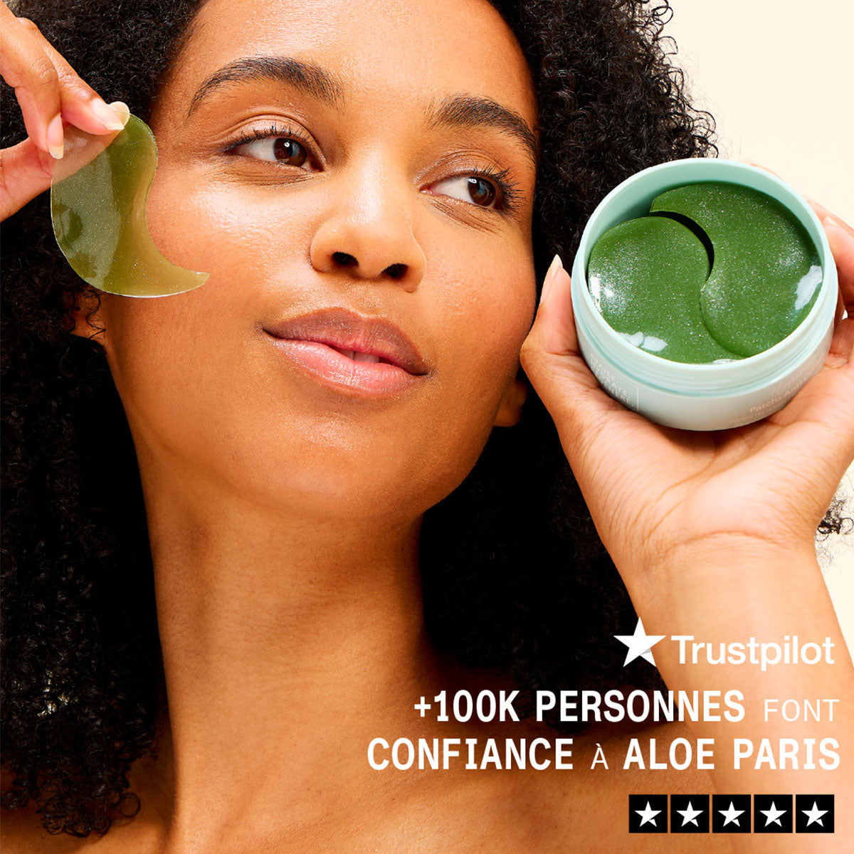 Patchs Hydrogel à l'Aloe Vera, Lutte Contre les Cernes et Rides autour des Yeux